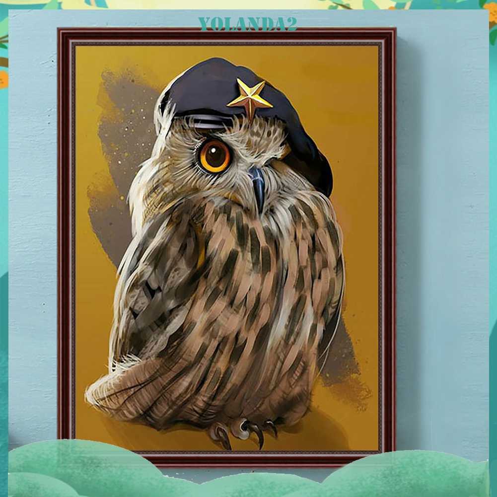 Tranh Đính Đá Kim Cương Toàn Bộ 5D DIY Hình Vẽ Con Cú