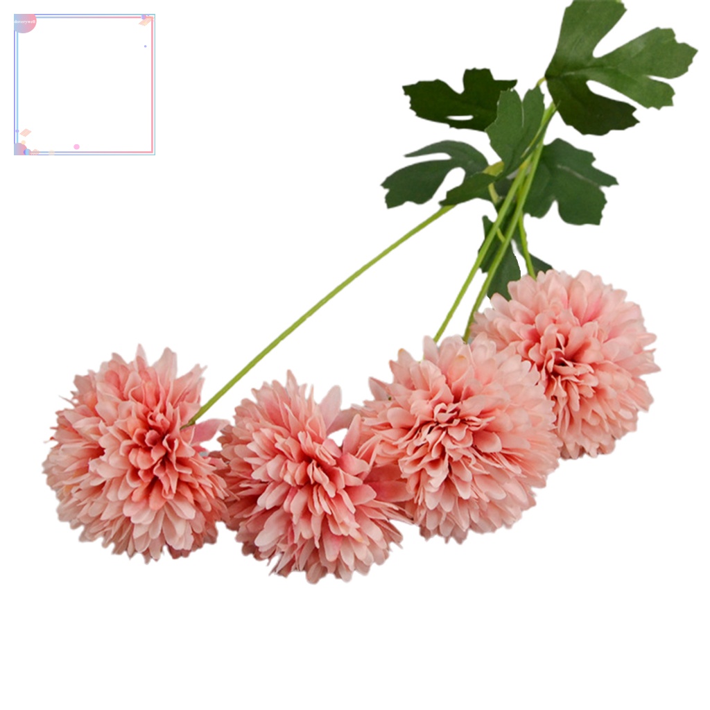 1 Bó Hoa Cúc Giả 4 Bông Trang Trí Tiệc Cưới