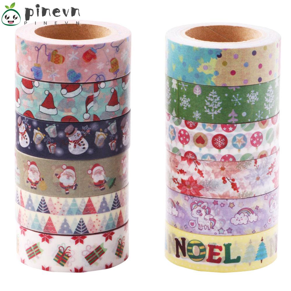 Bộ 2 Cuộn Băng Dính Washi Dùng Trang Trí Sổ Tay