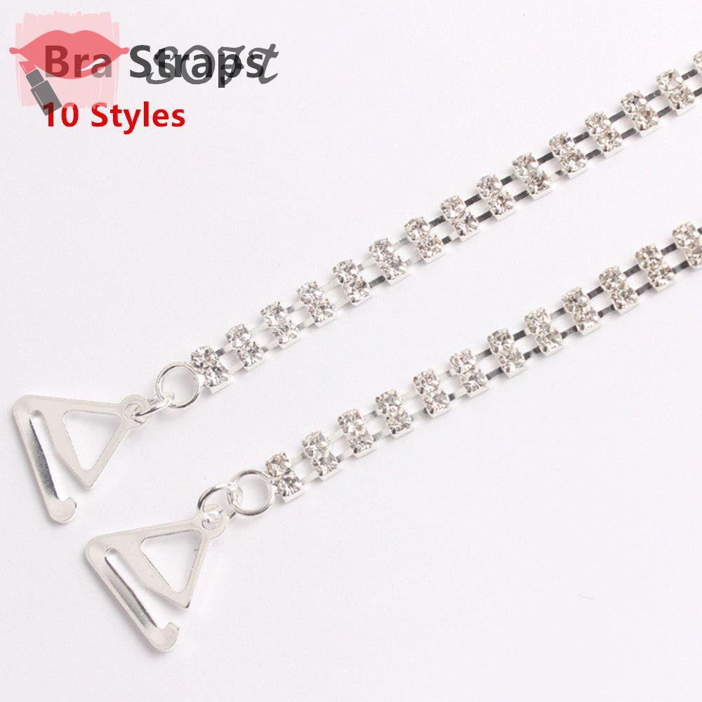 Dây Áo Ngực SOFTNESS Sexy Thanh Lịch|Nhẫn Mạ Bạc Đính Đá Pha Lê