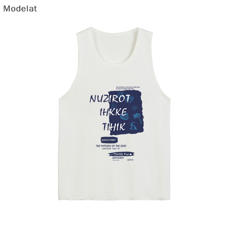 Áo Sát Nách Cổ Tròn Dáng Rộng In Họa Tiết Kiểu Retro Mỹ Thời Trang Mùa Hè Cho Bạn Gái