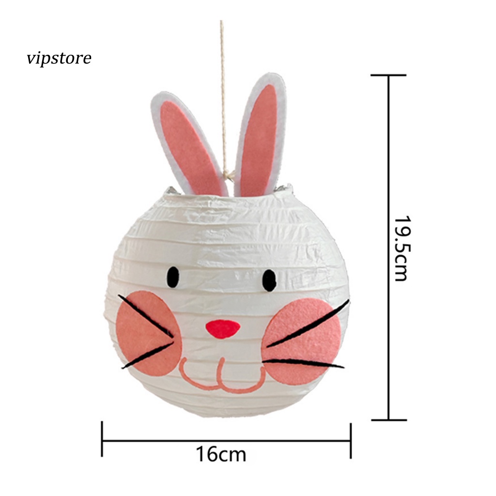 Lồng Đèn Giấy Treo Trang Trí Tiệc Hình Thỏ Dễ Thương