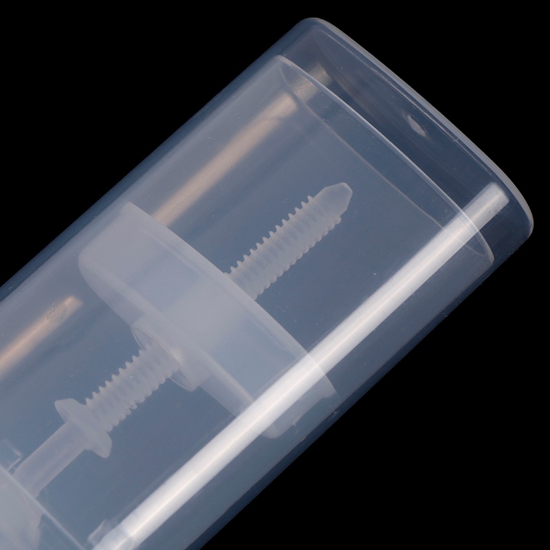 [Dhin] 15ml DIY Clear Empty Oval Flat Tubes Deodorant Lip Balm Containers Empty Bottle COD