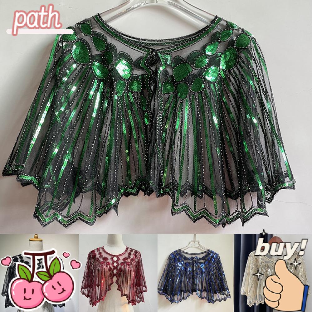 Khăn Choàng Đính Kim Sa Lấp Lánh Thời Trang Năm 1920