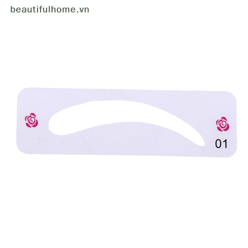 Bộ 24 Thẻ Khuôn Hỗ Trợ Kẻ Lông Mày Tiện Dụng Cho Nữ