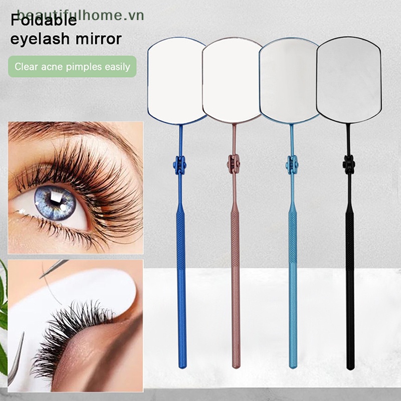 Gương Phóng Đại Lông Mi Tay Cầm Dài Làm Đẹp Tiện Dụng