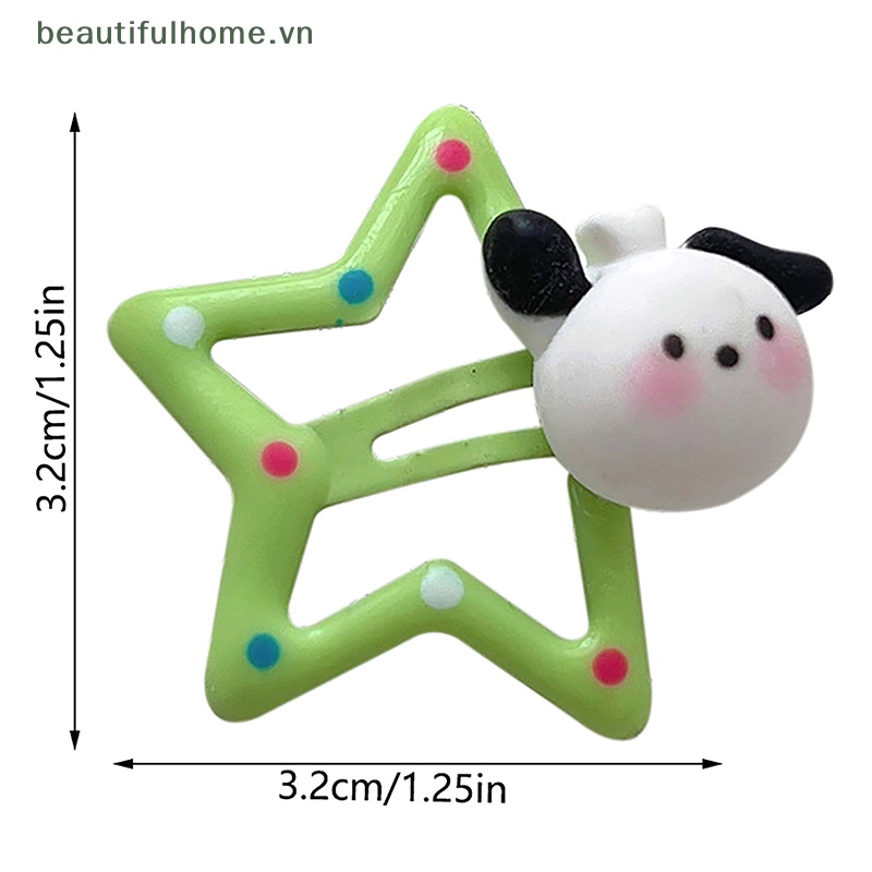 Kẹp Tóc Hình Ngôi Sao Năm Cánh Hoạt Hình Melody Cinnamoroll Pochacco Pompompurin BB Dành Cho Bé Gái [beauty]