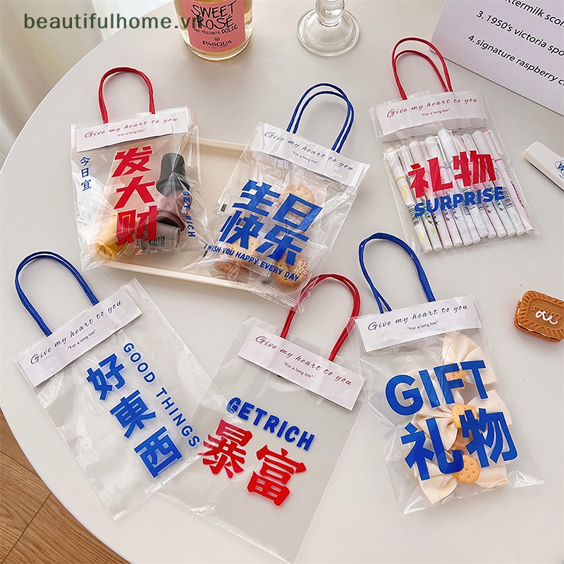 Túi Tote Mini Trong Suốt Đựng Trang Sức / Quà Tặng Sáng Tạo