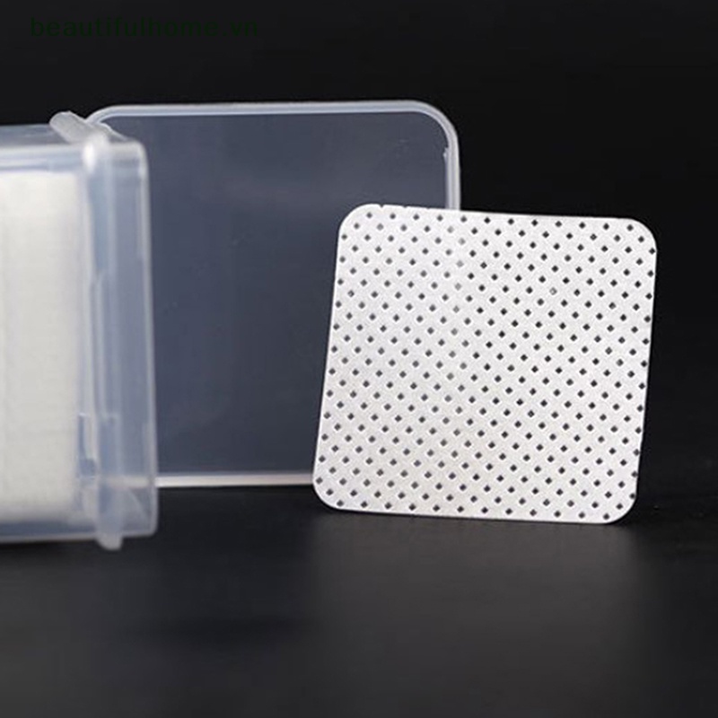 Bộ 200 Khăn Giấy Cotton Không Xơ Vải Dùng Để Tẩy Trang Lông Mi