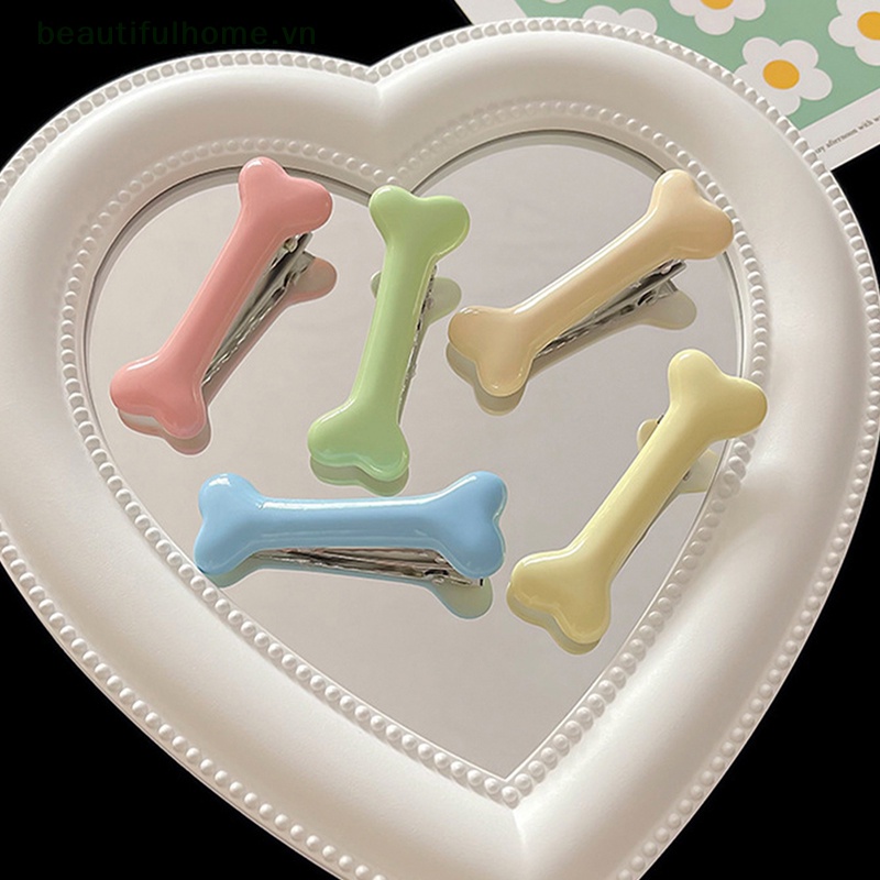 Set 2 Kẹp Tóc Hình Trái Tim Phong Cách Lolita