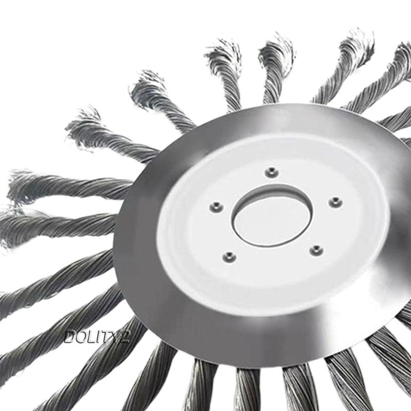 [Dolity2] Đầu Cắt Bằng Dây Thép Dạng Xoay Cho Máy Cắt Cỏ Bàn Chải Loggers Bụi
