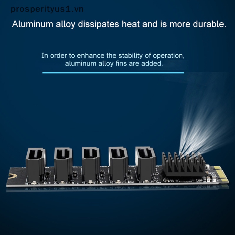 Card Mở Rộng prosperityus1] M.2 NGFF B-Key SATA Sang SATA 3 5 6Gbps JMB575