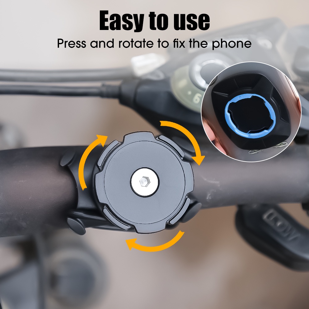 Giá Đỡ Điện Thoại 4.7-7.2 inch Gắn Tay Lái Xe Đạp / Mô Tô Tiện Dụng