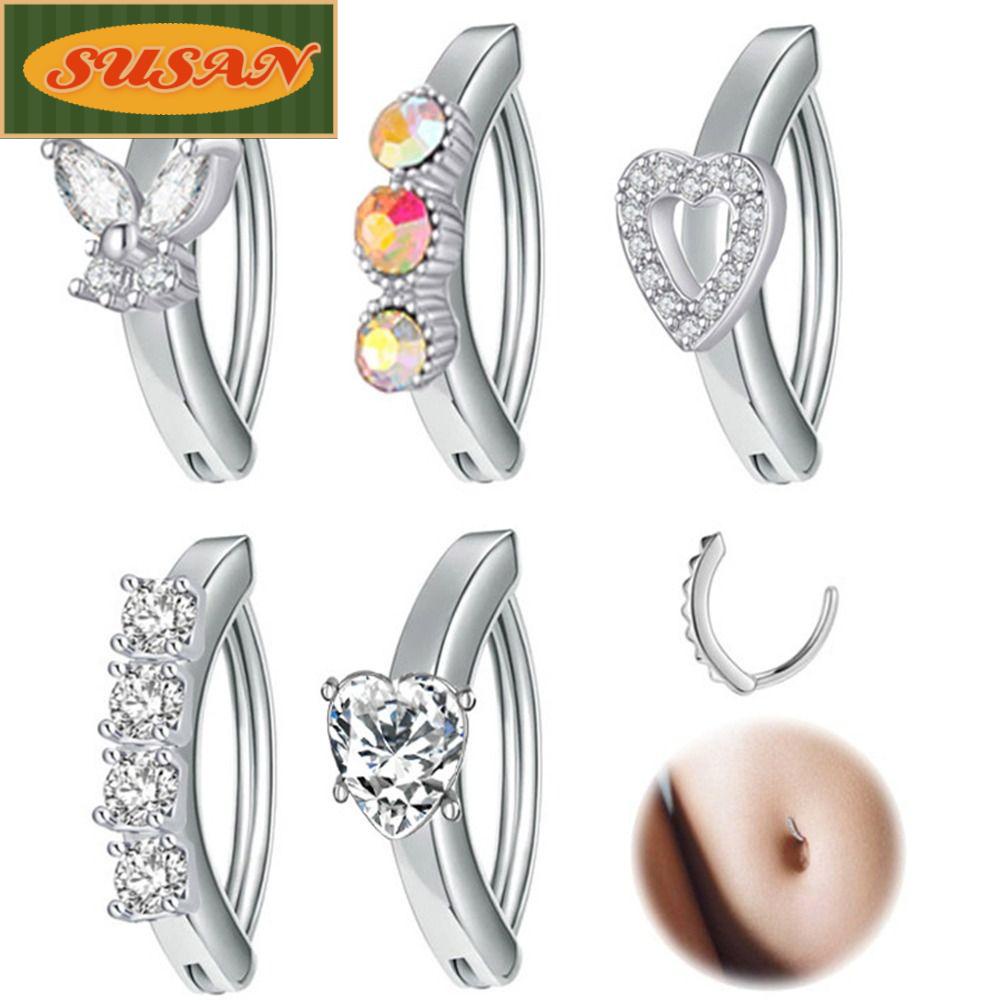 Bộ 3 Thanh Múa Bụng Chuyên Dụng Chất Lượng|Khuyên Rốn Đính Đá Lấp Lánh Thời Trang