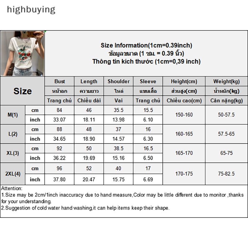 Áo Thun Croptop Ngắn Tay Cổ Tròn In Họa Tiết Dâu Tây Xinh Xắn Theo Phong Cách Mùa Hè Dành Cho Nữ