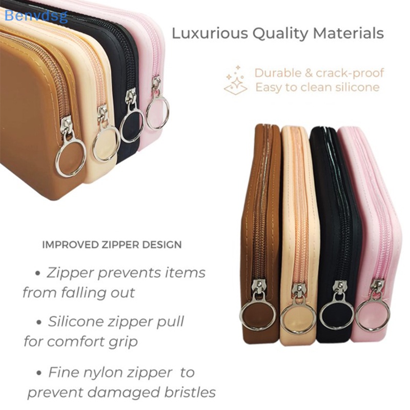 Benvdsg > Túi Silicon Vuông Đựng Cọ Trang Điểm Thời Trang Đơn Giản Cá Tính Tốt
