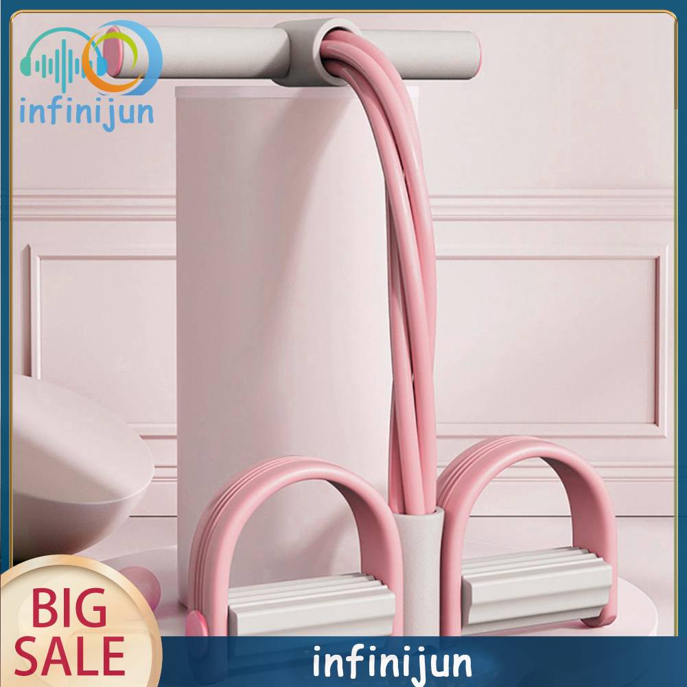 Dây Đai Kháng Lực 4 Ống Mở Rộng Hỗ Trợ Luyện Tập Gym / Thể Hình