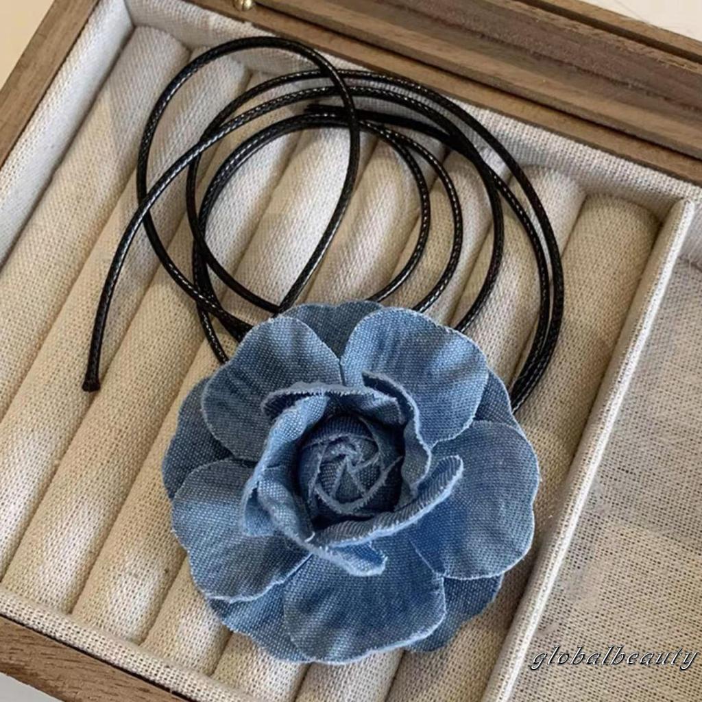 Vòng Cổ Choker Thiết Kế Nhẹ Họa Tiết Hoa Thời Trang Cho Nữ