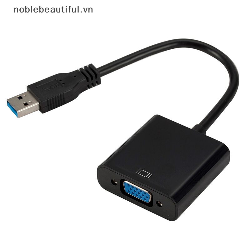 Cáp ChuyểN ĐổI Âm Thanh / Video USB 3.0 Sang Vga Cho Windows 7 / 8 / 10 PC 1080P