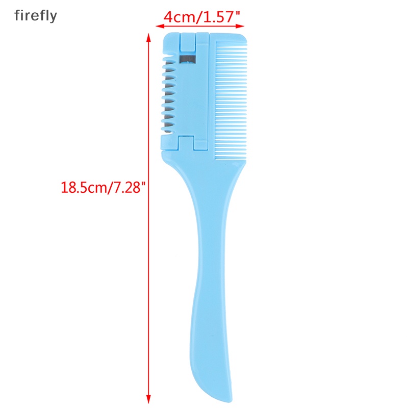 Lược Chải Tóc Hai Mặt Thiết Kế Mỏng Kèm Lưỡi Dao Tiện Dụng DIY