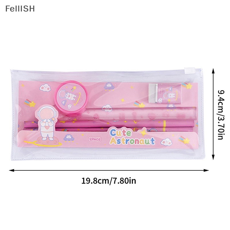 1 Bộ Bút Chì Tẩy 439br Họa Tiết Hoạt Hình Dễ Thương Dùng Làm Quà Tặng Sinh Nhật Cho Bé