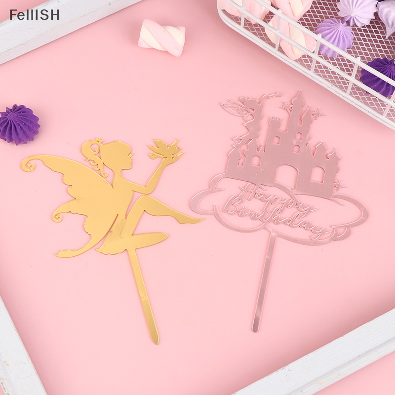 1 Topper Trang Trí Bánh Kem Chữ Happy Birthday Bằng Acrylic Cao Cấp Dành Cho Sinh Nhật 439br