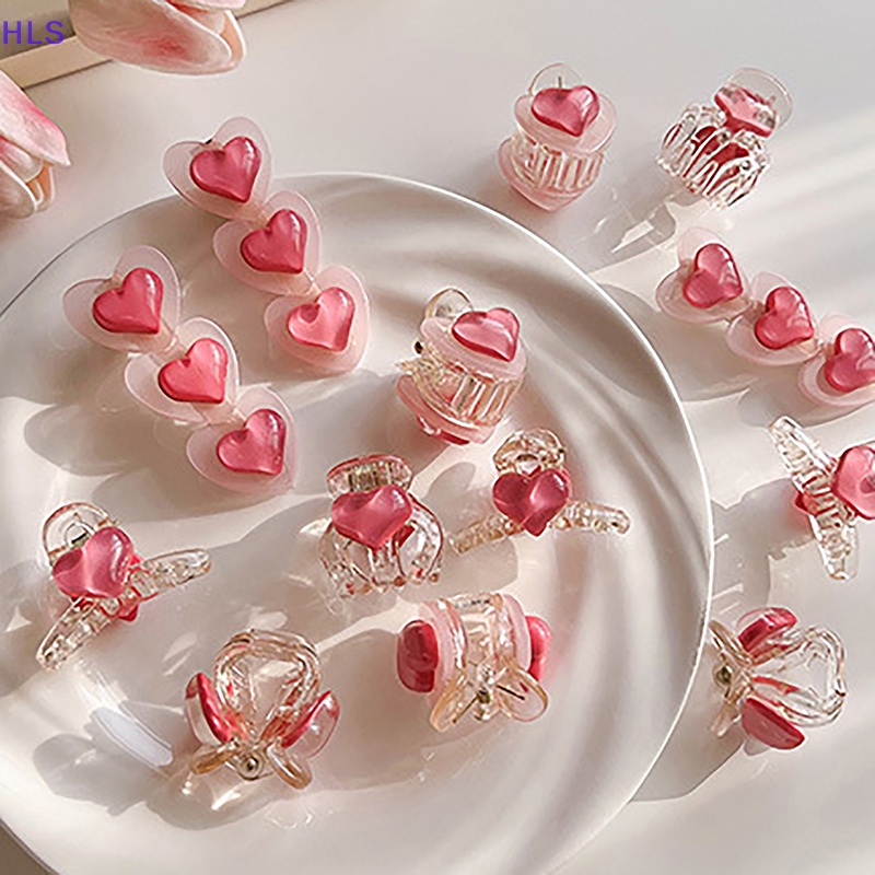 [HLS] Một Cặp Kẹp Tóc Mỏ Vịt Màu Hồng Ngọt Ngào Dễ Thương Phong Cách Hàn Quốc INS