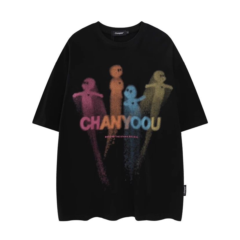 Áo Thun Tay Ngắn Dáng Rộng Chất Liệu 100% Cotton 250G Thời Trang Mùa Hè Cho Nữ