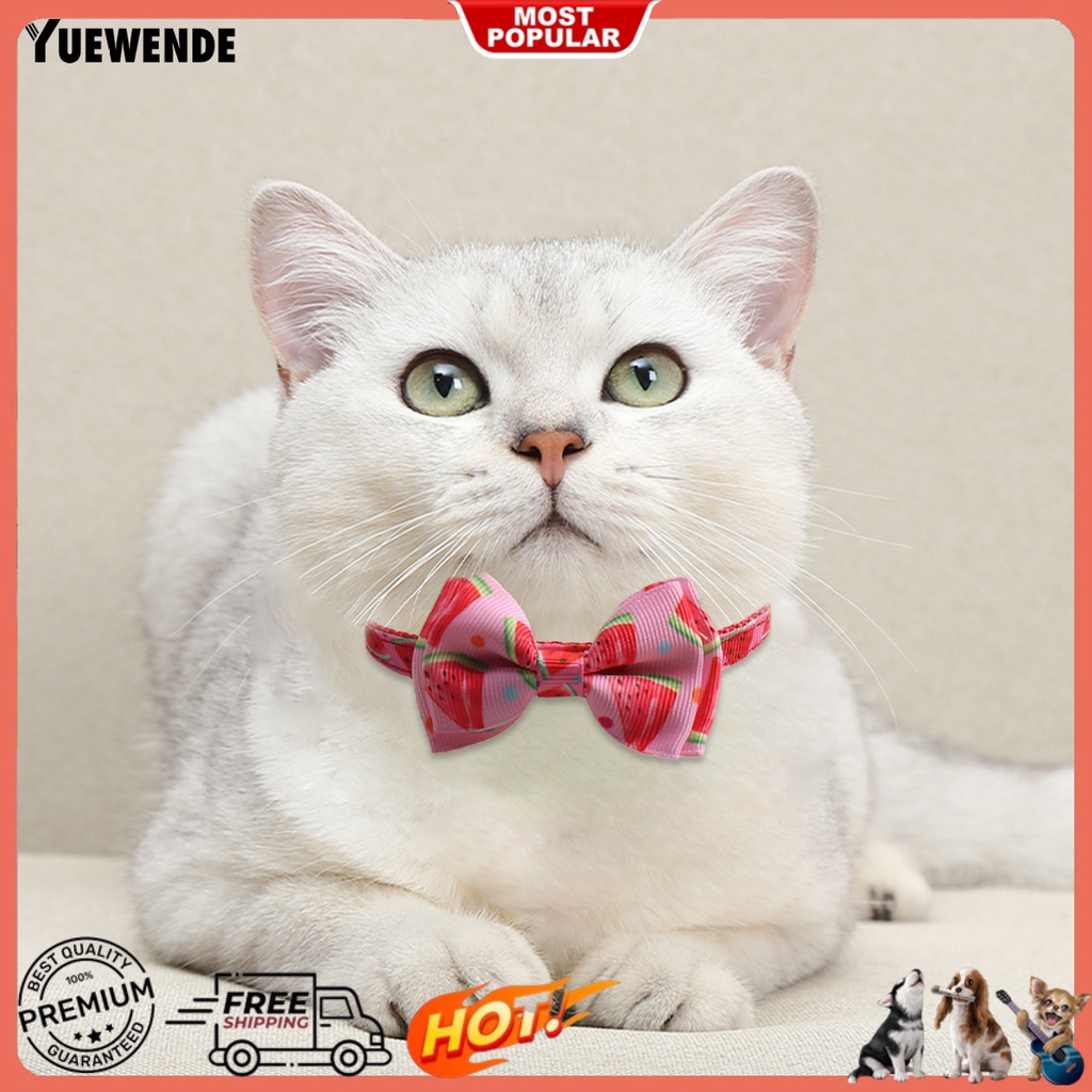 Vòng Cổ Gắn Nơ Thân Thiện Với Da Có Thể Tháo Rời Cho Thú Cưng