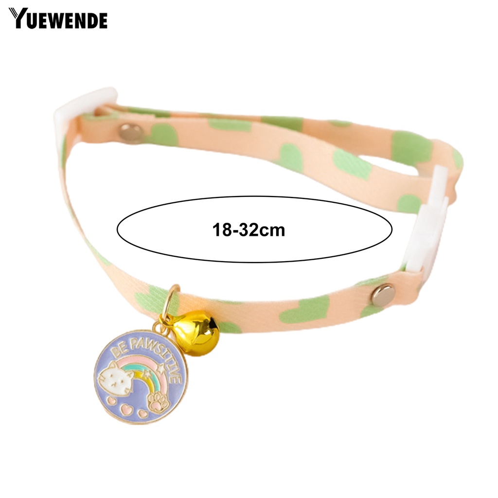Yq.e Vòng Cổ Co Giãn Cao Trang Trí Chuông Thời Trang Cho Thú Cưng