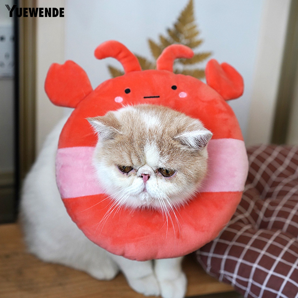 Yq.e Vòng Cổ Nylon Siêu Mềm Chống Mài Mòn Bảo Vệ Vết Thương Cho Mèo Elizabethan