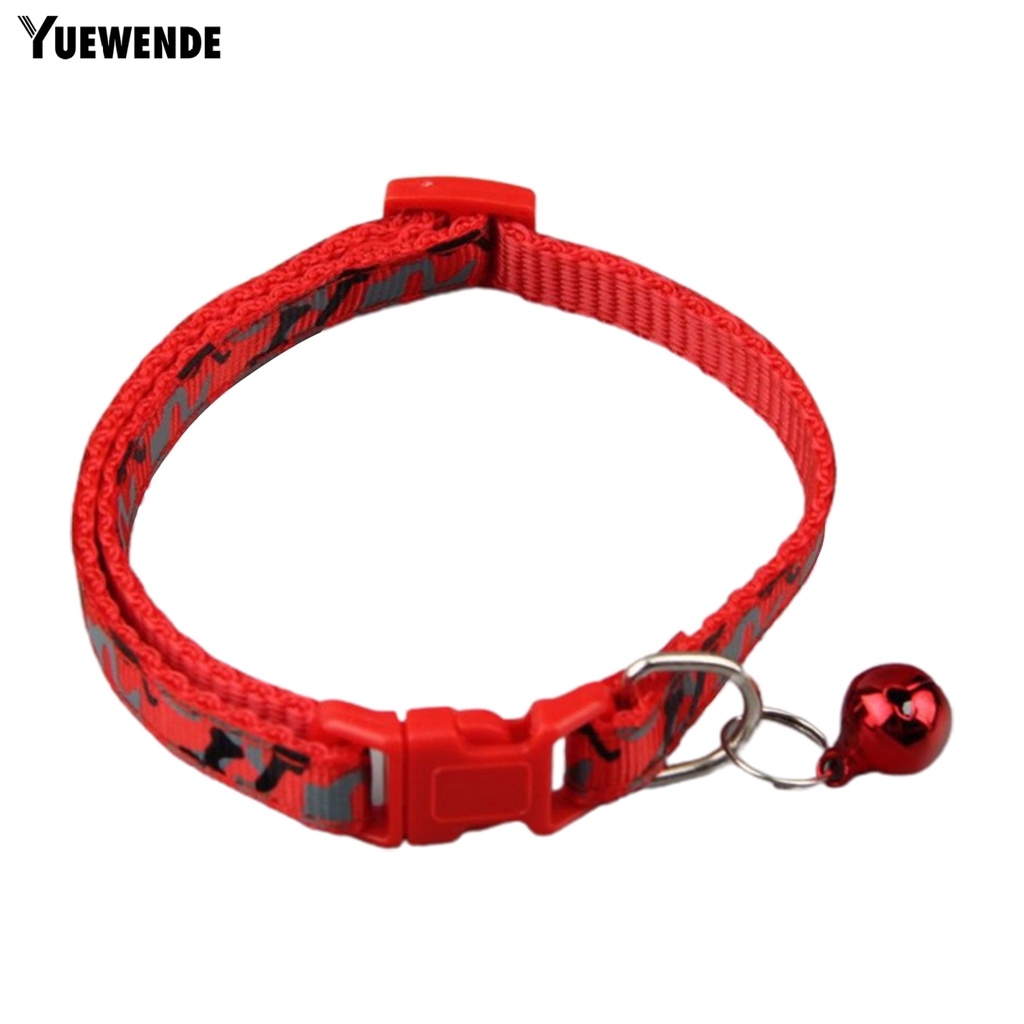 Vòng Cổ YQ.E Nhiều Màu Sắc Có Thể Điều Chỉnh Gắn Chuông Dễ Thương Cho Thú Cưng
