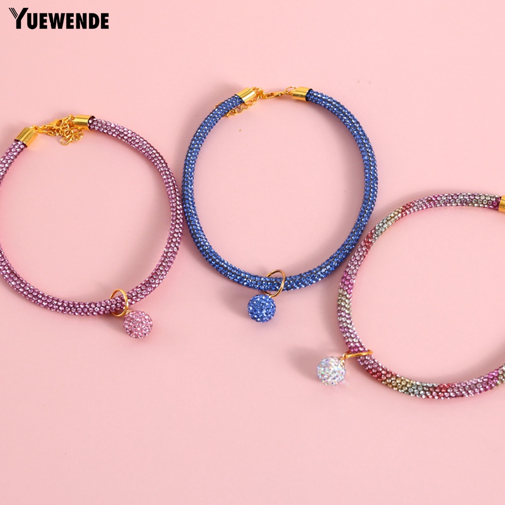 Vòng Cổ Nhiều Màu Sắc Đính Đá Cho Thú Cưng
