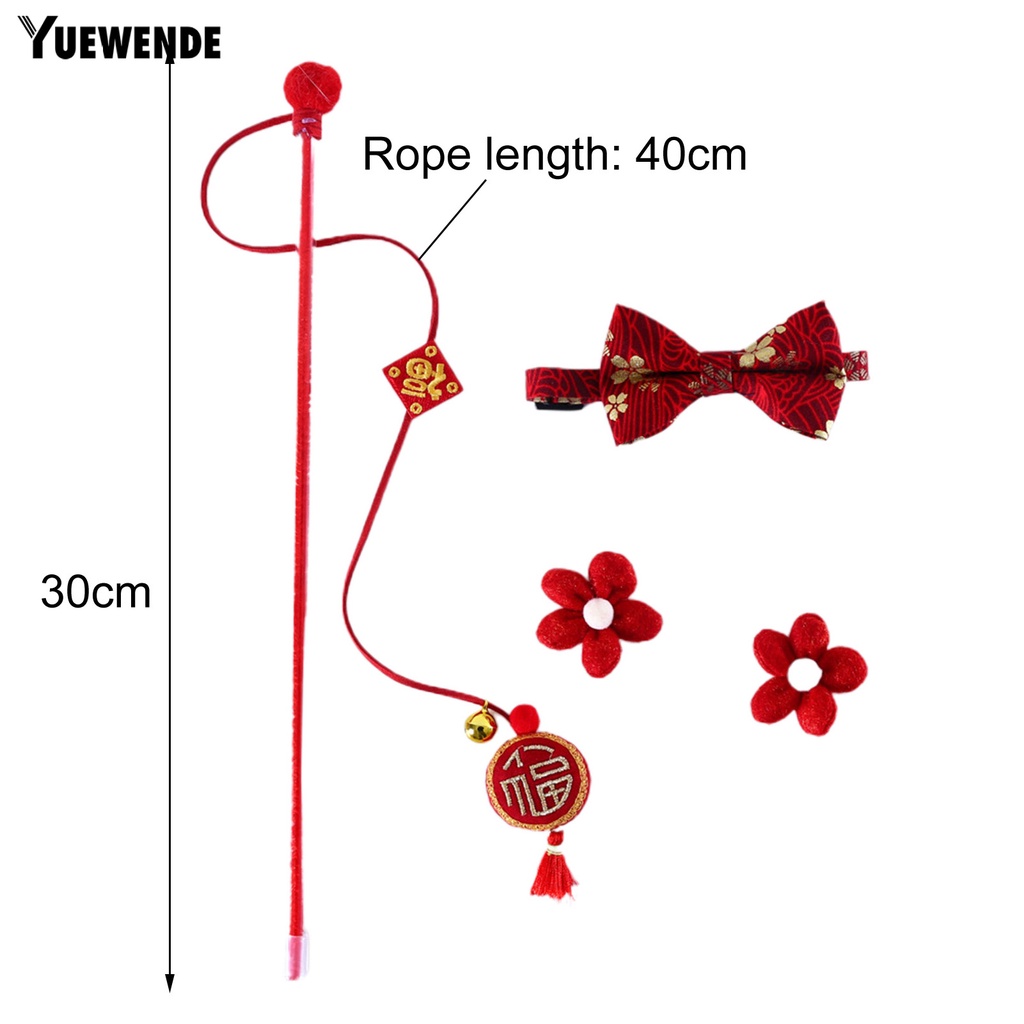 Set 3 Vòng Đeo Cổ Thời Trang Năm Mới Xinh Xắn Dành Cho Thú Cưng