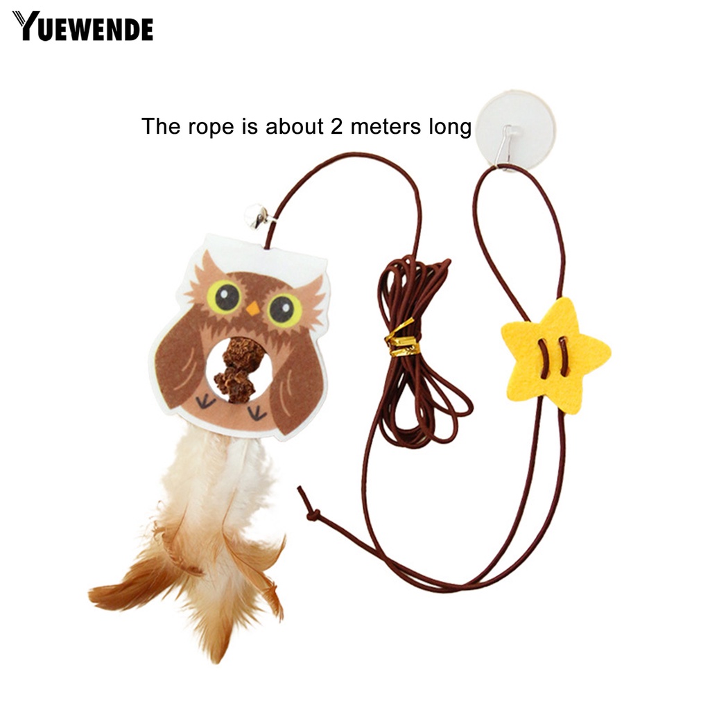 Đồ Chơi YQ.E Dạng Cốc Hút Có Độ Co Giãn Cao Vui Nhộn Treo Trong Nhà Cho Mèo Cưng