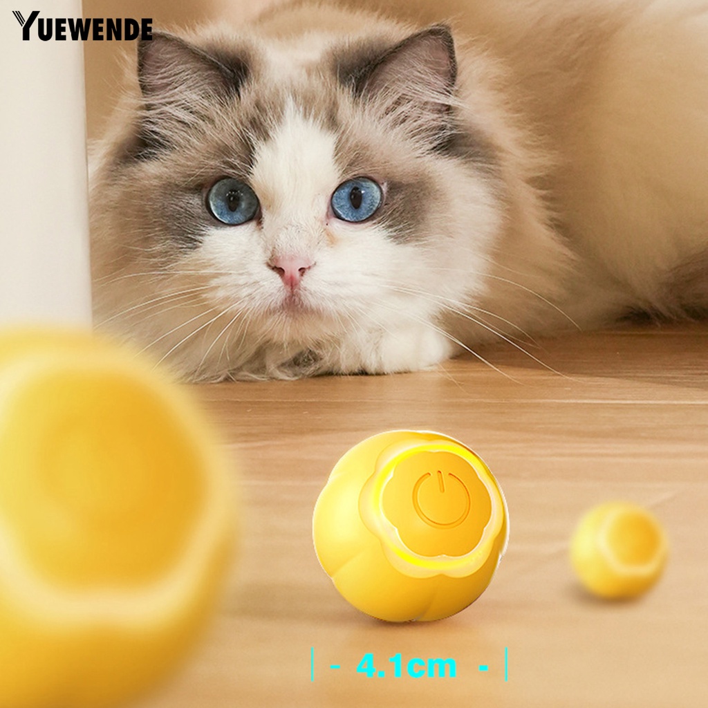 Đồ Chơi Bóng Lăn Điện Tử Thông Minh Chống Cắn 2 Chế Độ Có Thể Sạc Lại Hỗ Trợ Giảm Căng Thẳng Cho Mèo Cưng