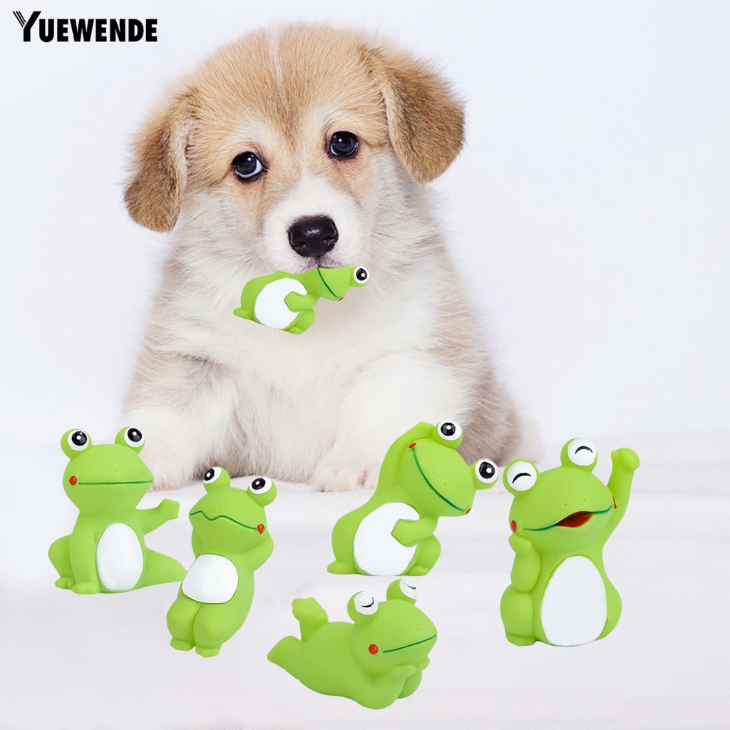 Bộ 4 Đồ Chơi Mềm Mại Hình Chú Ếch Vui Nhộn Chống Cắn Cho Thú Cưng