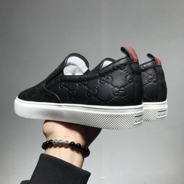 Giày Lười Nam GC Hàn Quốc , Giày Lười Slip On Nam Đẹp Giá Rẻ Đế Khâu Da Bóng Siêu Đẹp Full Box