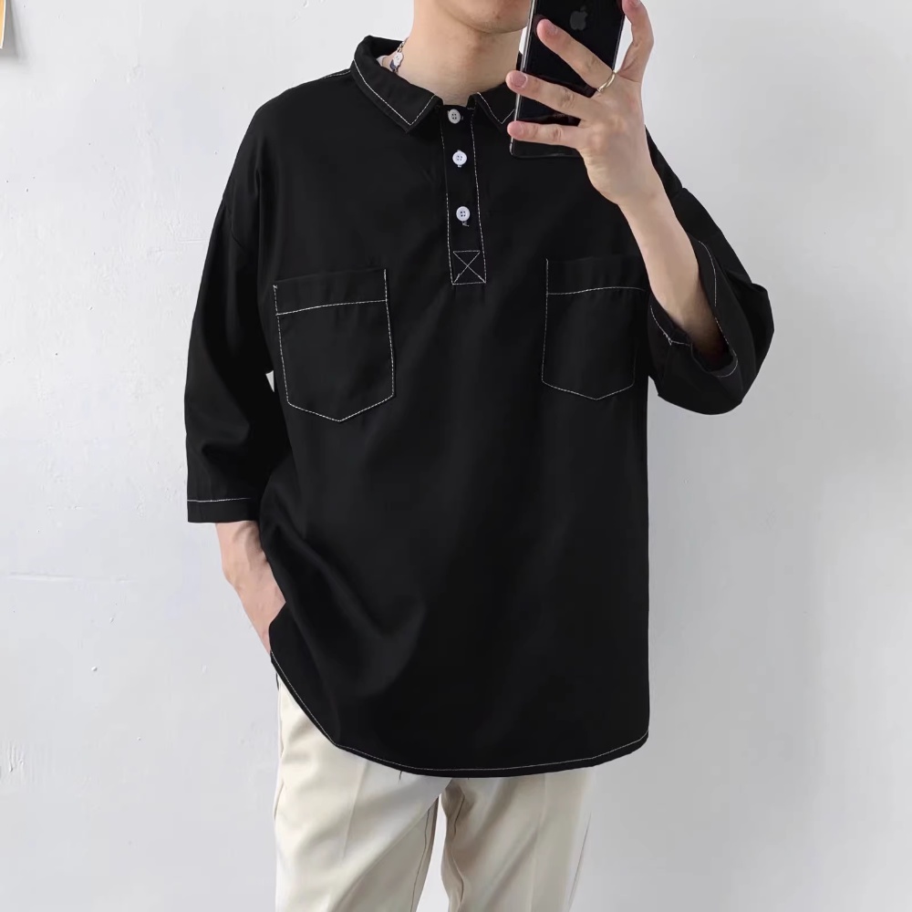 Áo Thun polo Tay Ngắn Dáng Rộng Phong Cách Thời Trang Mùa Hè 2023 Mới