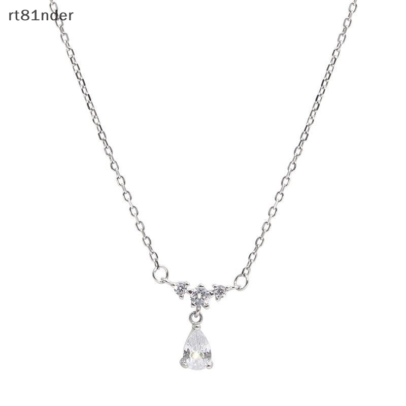 Rt Vòng cổ Đính Đá Hình Giọt Nước Nhỏ Đơn Giản Thời Trang Cho Nữ