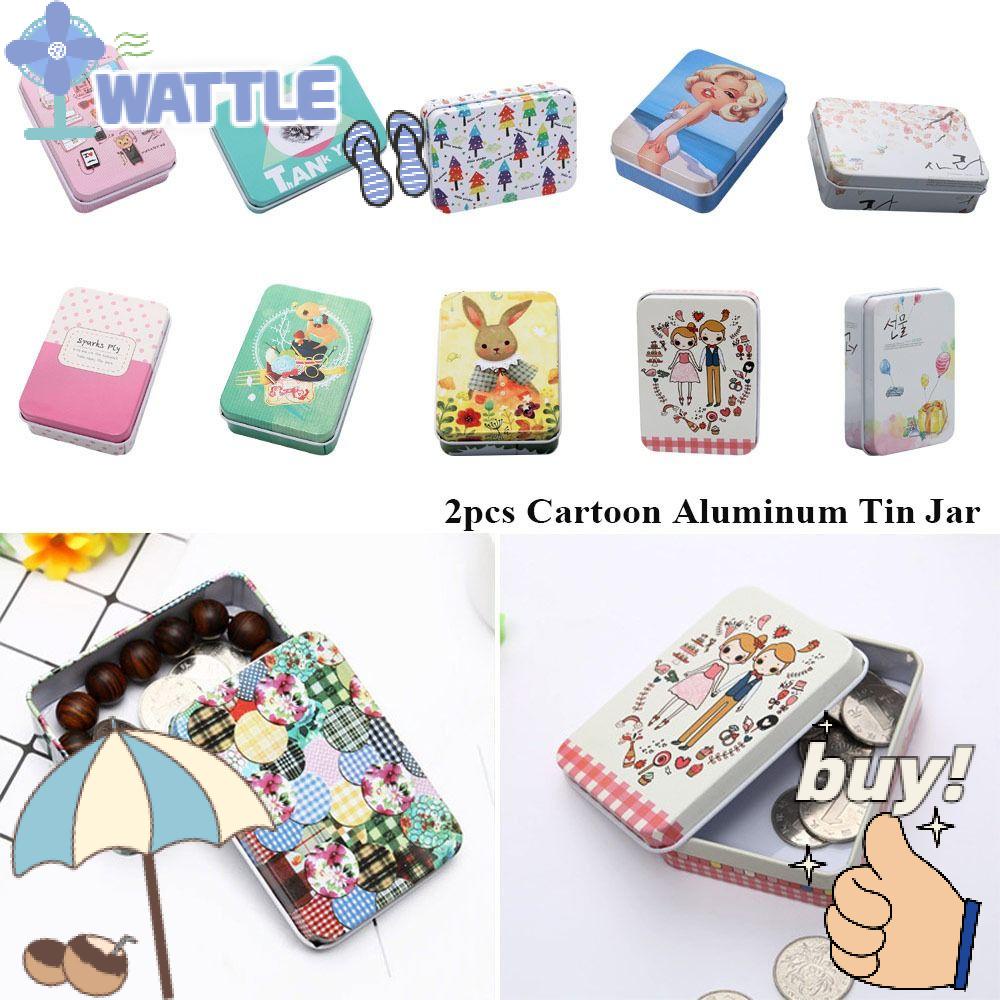 Bộ 2 Lọ Thiếc Nhôm Nhiều Kiểu Dùng Đựng Kem / Nến / Son Dưỡng Có Thể Nạp Đầy Lại