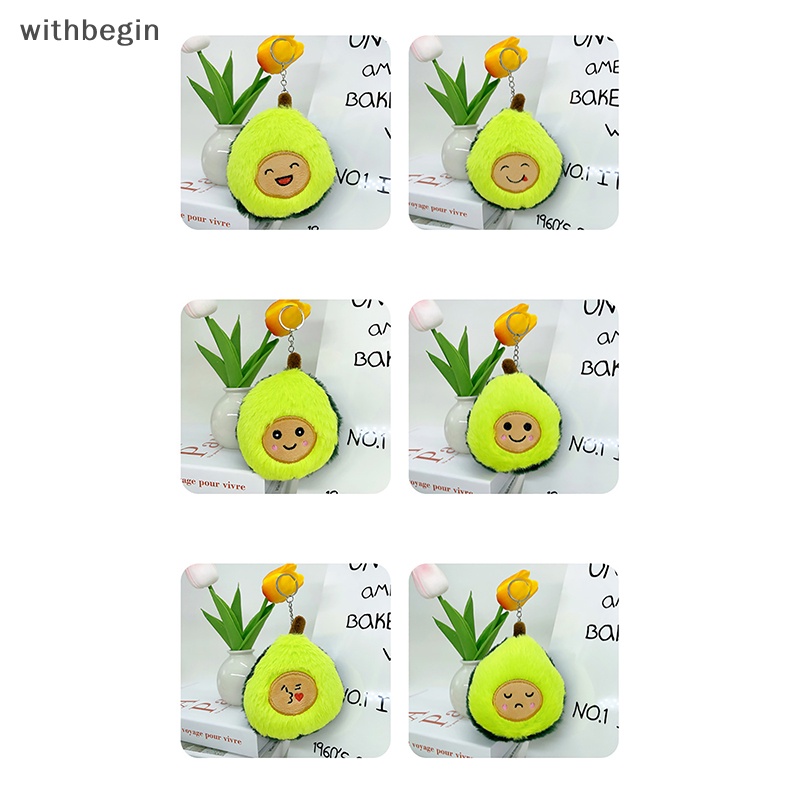 Móc Khóa Gắn Búp Bê Nhồi Bông Hình Quả Bơ Năm 2023 Dễ Thương