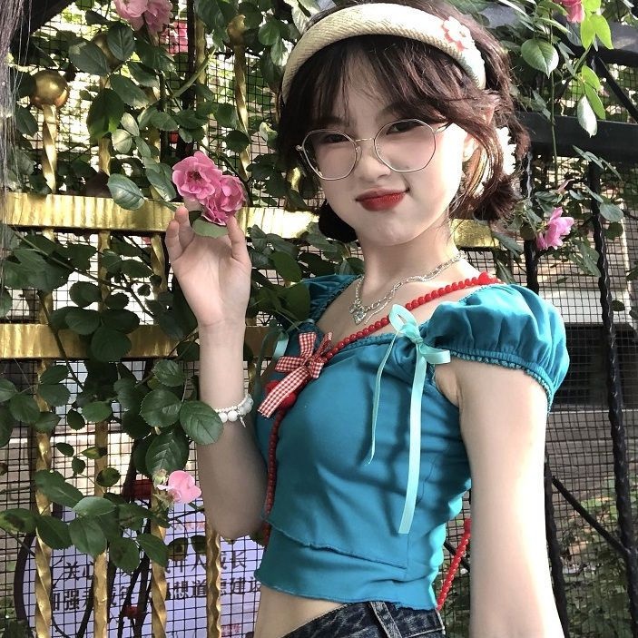 NZN Áo Thun Nữ Tay Ngắn Cổ Tròn Có Nơ Thời Trang Hàn Quốc