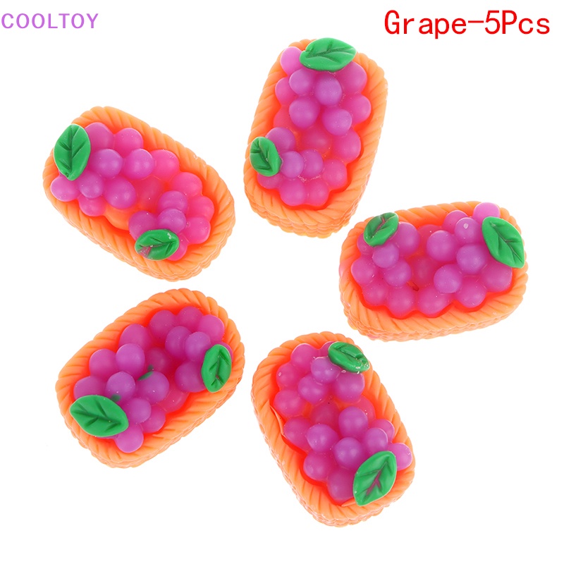 Set 5 Khay Đựng Trái Cây 1: 12 Mini Trang Trí Nhà Búp Bê