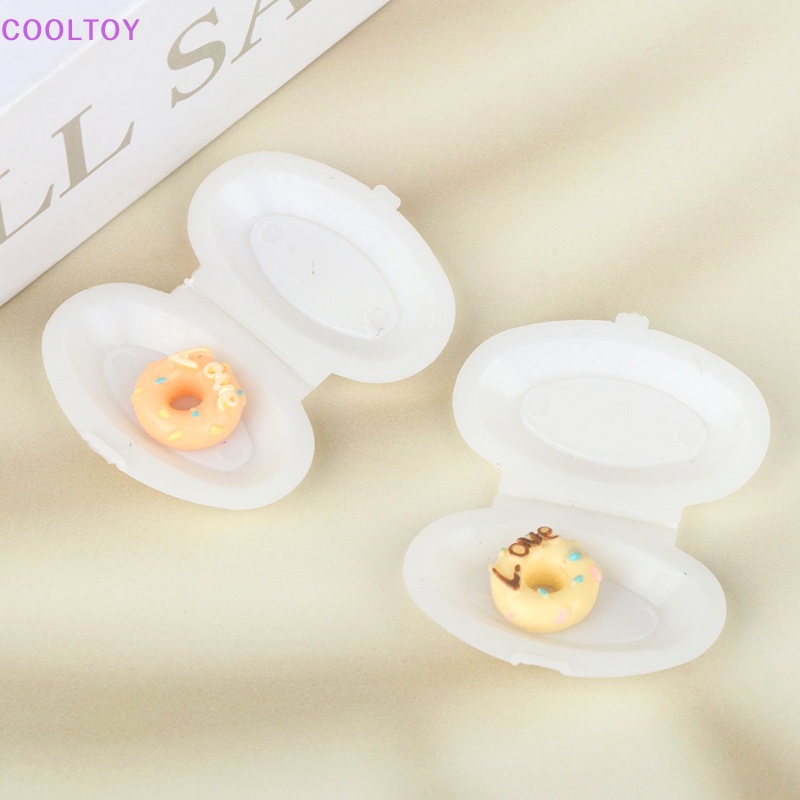 Cooltoy Set 2 Hộp Cơm Trưa Mini Hình Oval Màu Trắng Dùng Một Lần Trang Trí Tiểu Cảnh / Nhà Búp Bê 1: 12