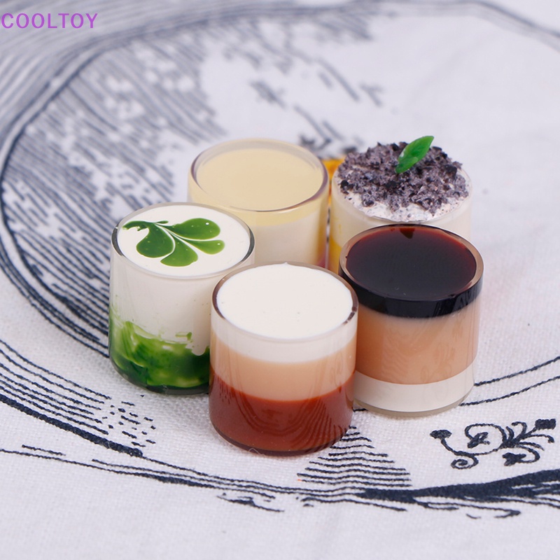 Bộ Ly Bánh Mousse Mini Tỷ Lệ 1: 12 Cho Nhà Búp Bê