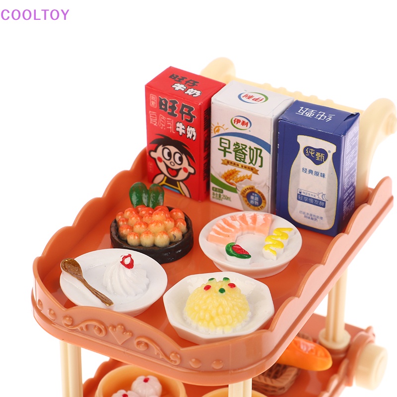 1 Bộ Mô Hình Xe Hơi / Giỏ Ăn Mini Tỉ Lệ 1: 12 Độc Đáo Trang Trí Nhà Búp Bê