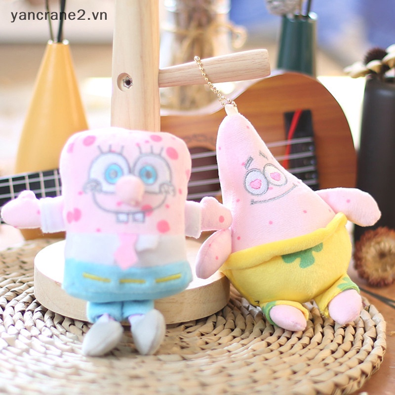 Búp Bê Nhồi Bông Đồ Chơi Mềm Mại Hình Spongebob Patrick Patrick Ngôi Sao Treo Ba Lô / Móc Khóa Trang Trí Xe Hơi {yancrane2.vn} Làm Quà Tặng Trẻ Em {Yanc