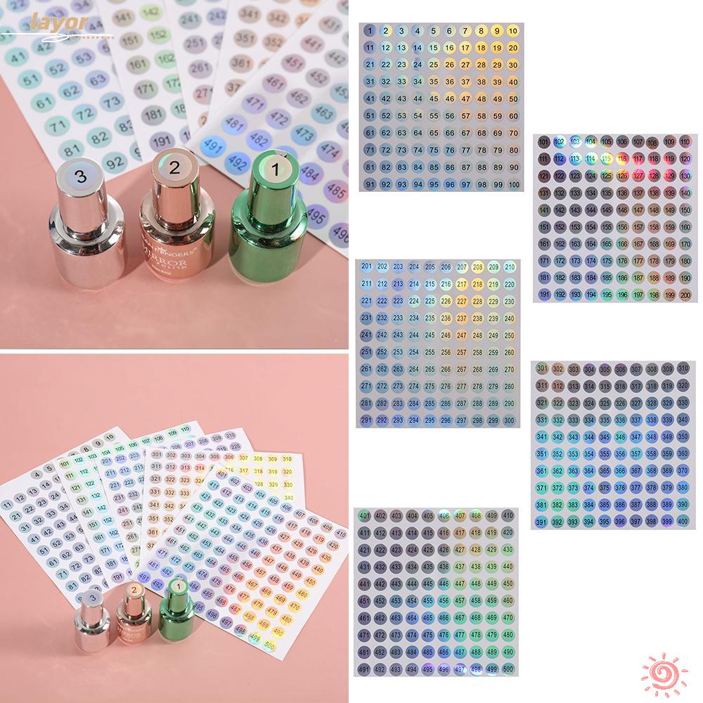 Nhãn Dán Phân Loại Số 1-500 Tự Dính Tiện Lợi