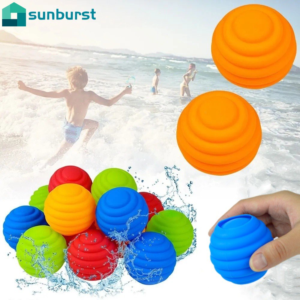 Bộ Đồ Chơi Bóng Bơm Nước Bằng Silicone Có Thể Tái Sử Dụng Cho Trẻ Em / Trò Chơi Bắn Nước Nhanh